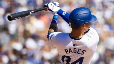 MLB: ¡Inmenso! Andy Pages se voló la barda por primera vez en su carrera (+ Video)