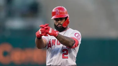 MLB: ¡Ante Pablo López! Así  fue el primer jonrón de Luis Rengifo en la temporada 2024 (+Video)
