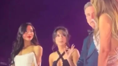 Se filtró el tremendo "ataja perro" que tuvieron Thalía y Becky G en los Latin AMAs 2024