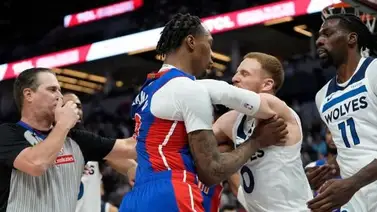 NBA impone duras sanciones tras pelea entre Pistons y Timberwolves NBA impone duras sanciones tras pelea entre Pistons y Timberwolves