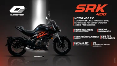 EK lanza al mercado la SRK 400 y SRT 550 - 700 de QJMOTOR