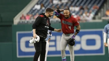 MLB: Ketel Marte abandona el juego ante los Nacionales por distensión en el tendón de la corva