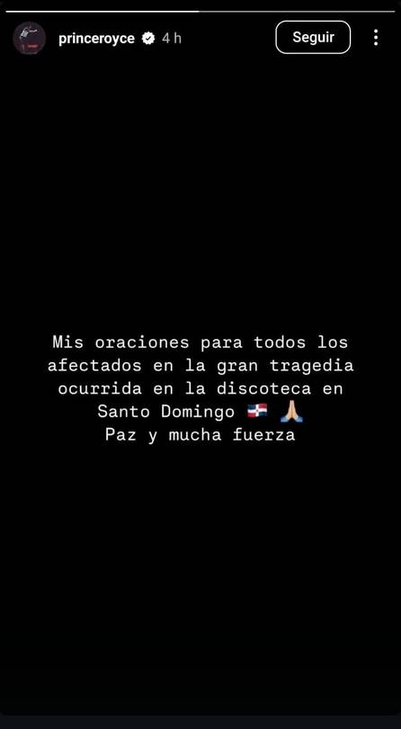 Famosos se solidarizan tras la tragedia en la discoteca Jet Set 