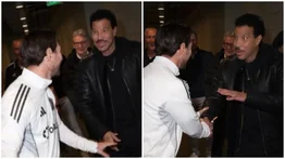 Histórico encuentro entre Messi y el cantante que inspiró su nombre