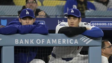 MLB: Shohei Ohtani casi es golpeado por un batazo de foul (+Video)