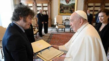 Papa Francisco y Javier Milei