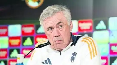 Ancelotti “Los dos títulos que tenemos en juego pasar por ganarle al Barcelona” Ancelotti “Los dos títulos que tenemos en juego pasar por ganarle al Barcelona”