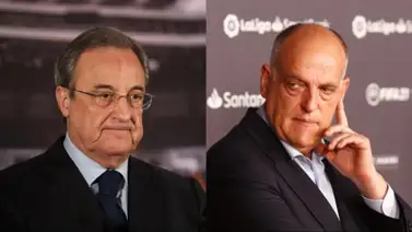 Javier Tebas vuelve al ataque contra Florentino Pérez: "No se queja, amenaza" (+Video) Javier Tebas vuelve al ataque contra Florentino Pérez: "No se queja, amenaza" (+Video)