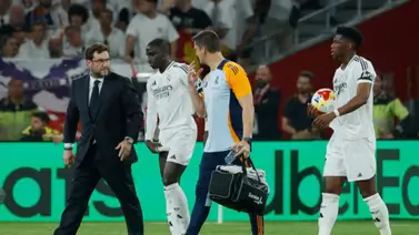 Copa del Rey: ¡Drama! Ferland Mendy sale lesionado antes del minuto 10 Copa del Rey: ¡Drama! Ferland Mendy sale lesionado antes del minuto 10