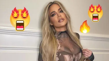 La figura de Khloé Kardashian envuelta en un pequeño bikini a los 40 años