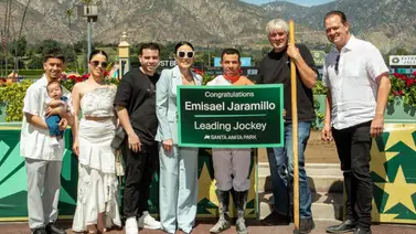Emisael Jaramillo hace sonar el Alma Llanera en California tras conseguir su primer título en Santa Anita Park Emisael Jaramillo hace sonar el Alma Llanera en California tras conseguir su primer título en Santa Anita Park