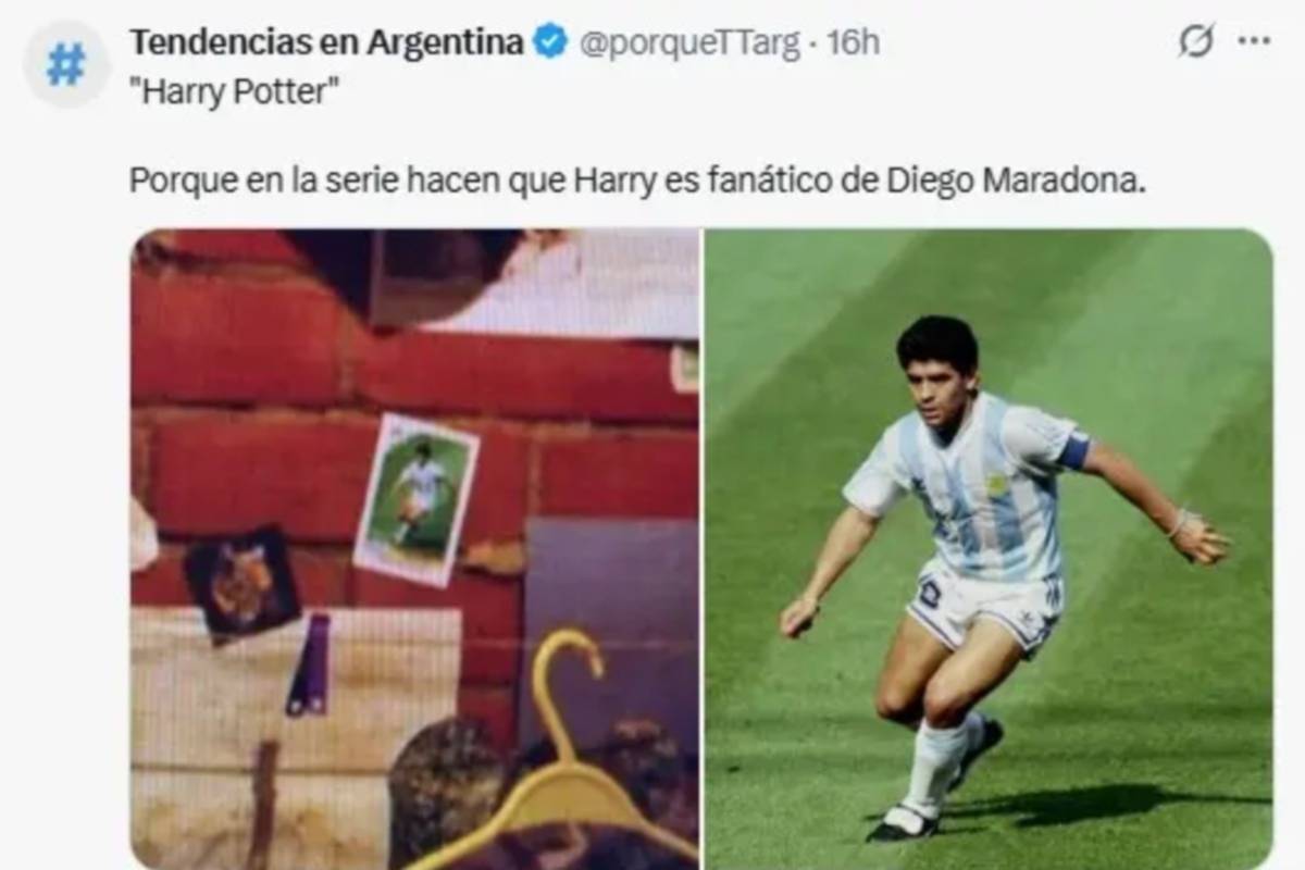 Diego Maradona aparece por sorpresa en la nueva serie de Harry Potter