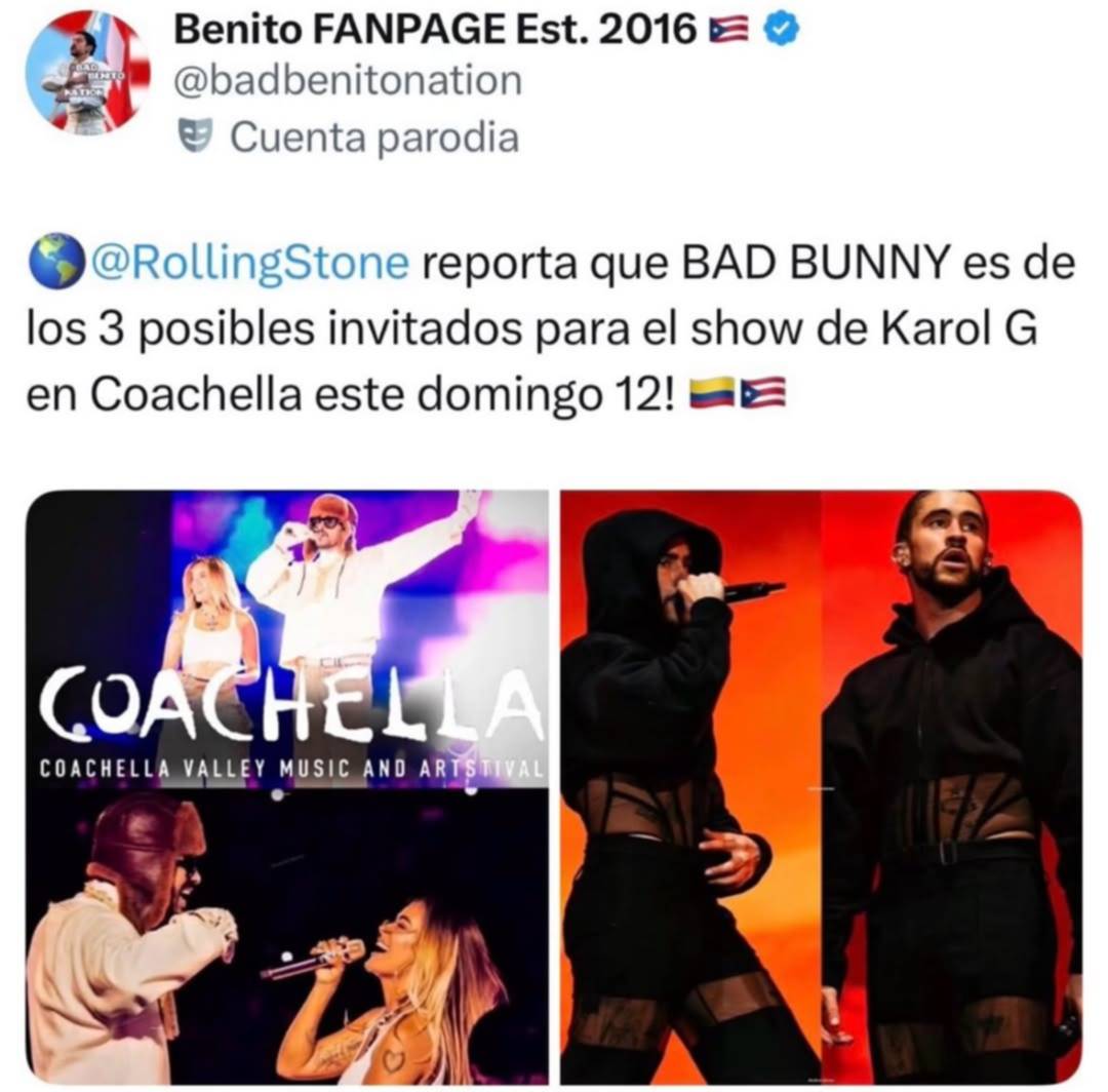 Los tres artistas que suenan como posible invitados de Karol G al Coachella 2026 Los tres artistas que suenan como posible invitados de Karol G al Coachella 2026