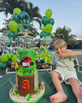 Jonathan Moly celebró el tercer cumpleaños de su hijo Nick Jonathan Moly celebró el tercer cumpleaños de su hijo Nick