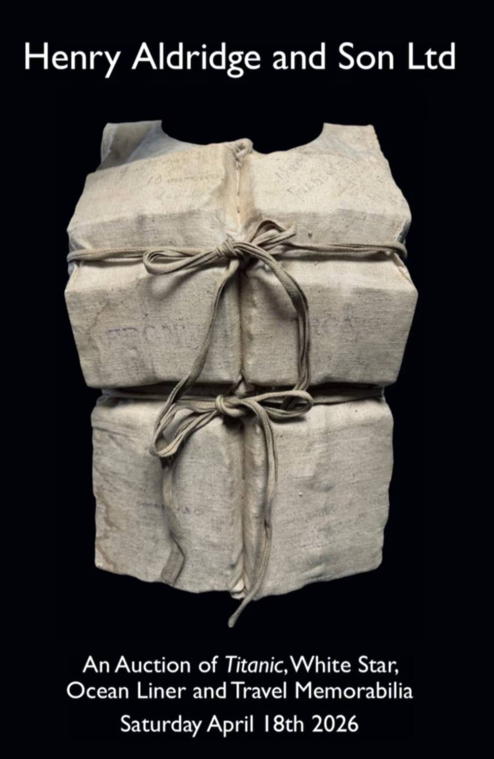 Así es el chaleco salvavidas del Titanic que subastaron por casi un millón de dólares