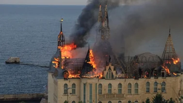 Rusos atacan el castillo de Harry Potter en Ucrania 
