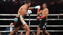 El criollo "Manotas" González fue noqueado en el inicio de la cartelera Canelo-Munguía