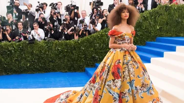 ¡Un bosque celestial! Así luce la alfombra de la Met Gala 2024