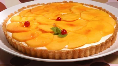 tarta de melocoton