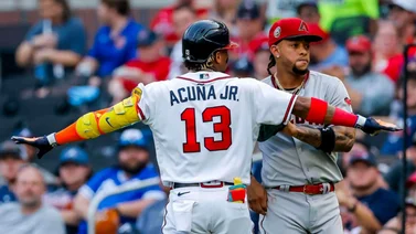 MLB: ¡Sorprendido de nuevo! Ronald Acuña Jr. atraviesa esta mala racha en las bases (+video)
