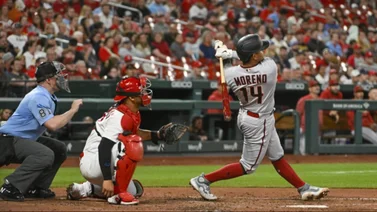 MLB: ¡Puro poder! Gabriel Moreno estrena su casilla de jonrones esta temporada (+Video)