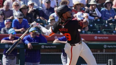 MLB: ¡Puro músculo! Luis Matos descarga su primer jonrón de la temporada (+Video)
