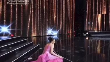 ¡Rodó! Reina de belleza se cae en pleno certamen (+Video)