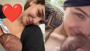 Migbelis Castellanos muestra por primera vez la cara de su hijo Migbelis Castellanos muestra por primera vez la cara de su hijo