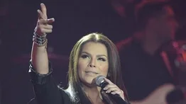 Olga Tañón elogió las arepas de Alba Roversi 