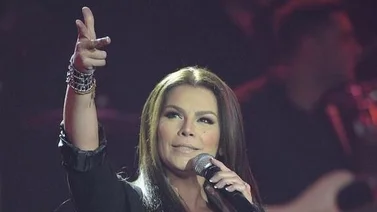Olga Tañón elogió las arepas de Alba Roversi 