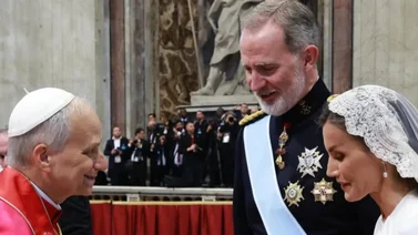 Así fue el encuentro del rey Felipe y la reina Letizia con el papa León XIV
