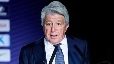 Así reaccionó el presidente del Atlético de Madrid al comentario de Joan Laporta Así reaccionó el presidente del Atlético de Madrid al comentario de Joan Laporta