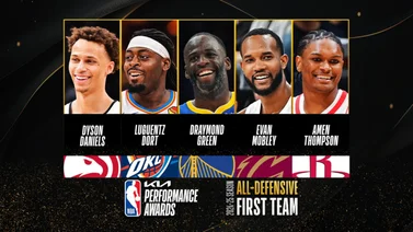 NBA: ¡Esfuerzo y entrega! Estos son los Quintetos Defensivos de esta temporada 2024-25