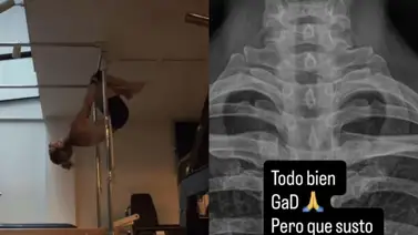 Estrella de "Rebelde" sufrió fuerte caída mientras se ejercitaba Estrella de "Rebelde" sufrió fuerte caída mientras se ejercitaba