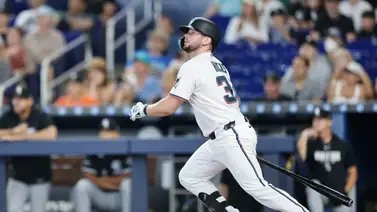 En la mesa de Giancarlo Stanton: Liam Hicks firma un inicio de temporada histórico En la mesa de Giancarlo Stanton: Liam Hicks firma un inicio de temporada histórico