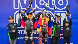 Venezolano Samuelle Peña hace historia en el campeonato Moto Mini Latinoamérica 2026