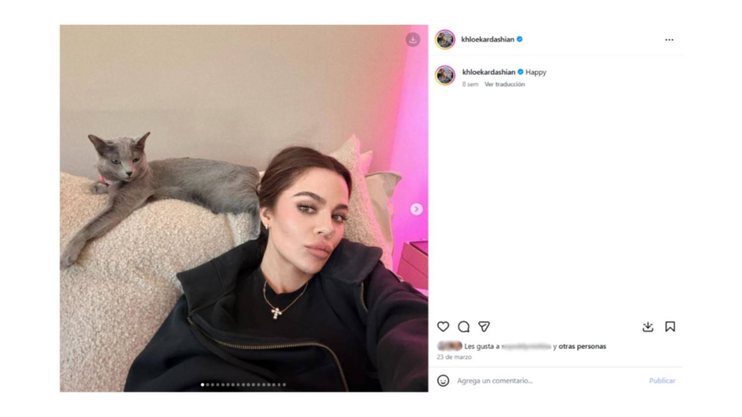 Miembro del clan Kardashian causa indignación por amputar las garras de sus gatos 