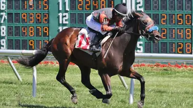 El jockey venezolano Derby Winner compite en el Cliff Hanger Stakes por un premio de 100,000 dólares El jockey venezolano Derby Winner compite en el Cliff Hanger Stakes por un premio de 100,000 dólares