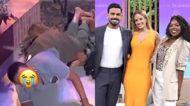 Presentadora de Telemundo se cae en plena trasmisión en vivo y pierde la peluca Presentadora de Telemundo se cae en plena trasmisión en vivo y pierde la peluca