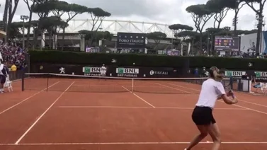 Sharapova y Nadal comparten entrenamiento