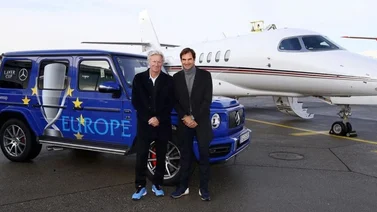 Federer y Borg promocionan la Copa Laver