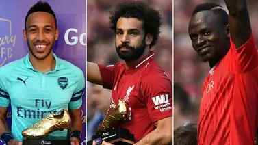 Salah, Mané y Aubameyang campeones de goleo en la Premier Salah, Mané y Aubameyang campeones de goleo en la Premier