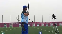 Malave se queda en primera ronda del arco curvo