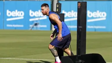 Messi sigue sin entrenar con el grupo Messi sigue sin entrenar con el grupo