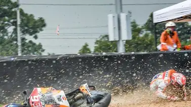 Márquez: Te caes y no entiendes por qué, pero es error mío Márquez: Te caes y no entiendes por qué, pero es error mío