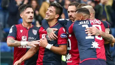 Cagliari alcanza la tercera plaza con golazo de Simeone Cagliari alcanza la tercera plaza con golazo de Simeone