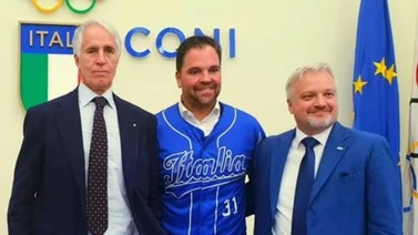 Mike Piazza es presentado como manager de Italia