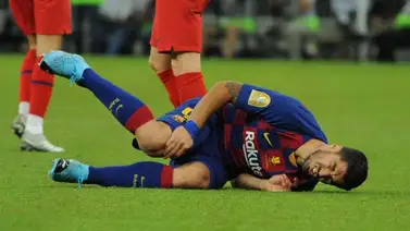 Suárez fuera por cuatro meses por lesión Suárez fuera por cuatro meses por lesión