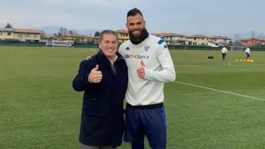 Jhon Chancellor recibe visita de Peseiro en Brescia Jhon Chancellor recibe visita de Peseiro en Brescia