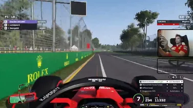 Leclerc gana con autoridad el GP virtual de Australia